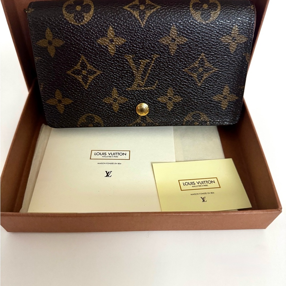 Louis Vuitton Brown Monogram Canvas Wallet